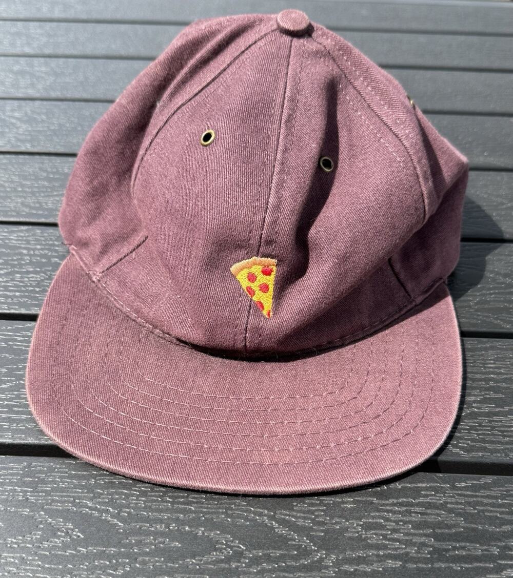Pizza Slice Baseball Cap Embroidered Cotton Adjustable Dad Hat